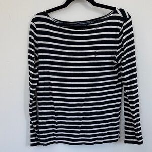 Ralph Lauren Sport Black and White Cotton Top